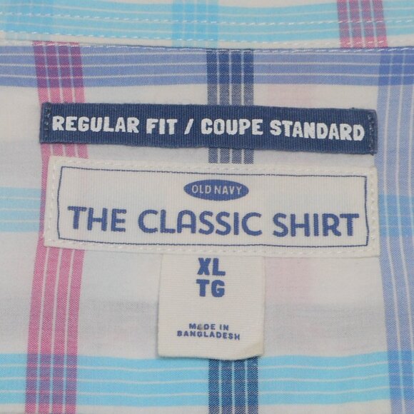 collection of 2 colorful plaids shirts. Old Navy Classic shirt - Picture 2 of 11